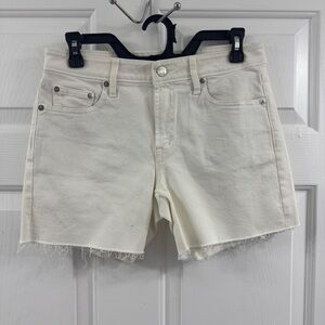 GAP Women's Off-White Jean Shorts